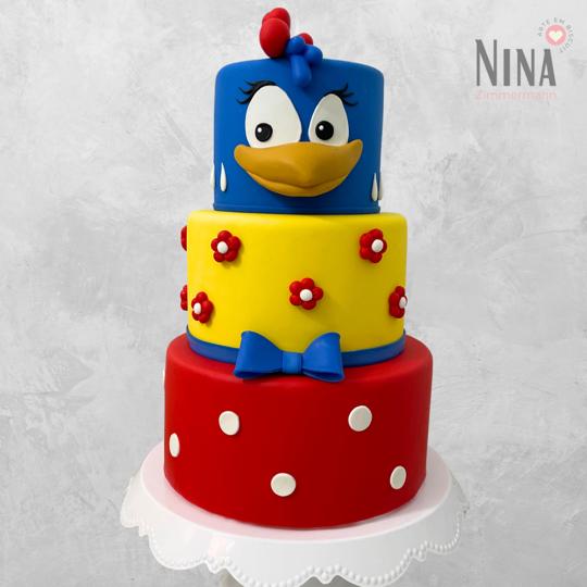 Bolo cenográfico Galinha Pintadinha — aluguel Nina Z Biscuit