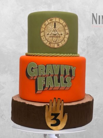 Bolo cenográfico Gravity Falls