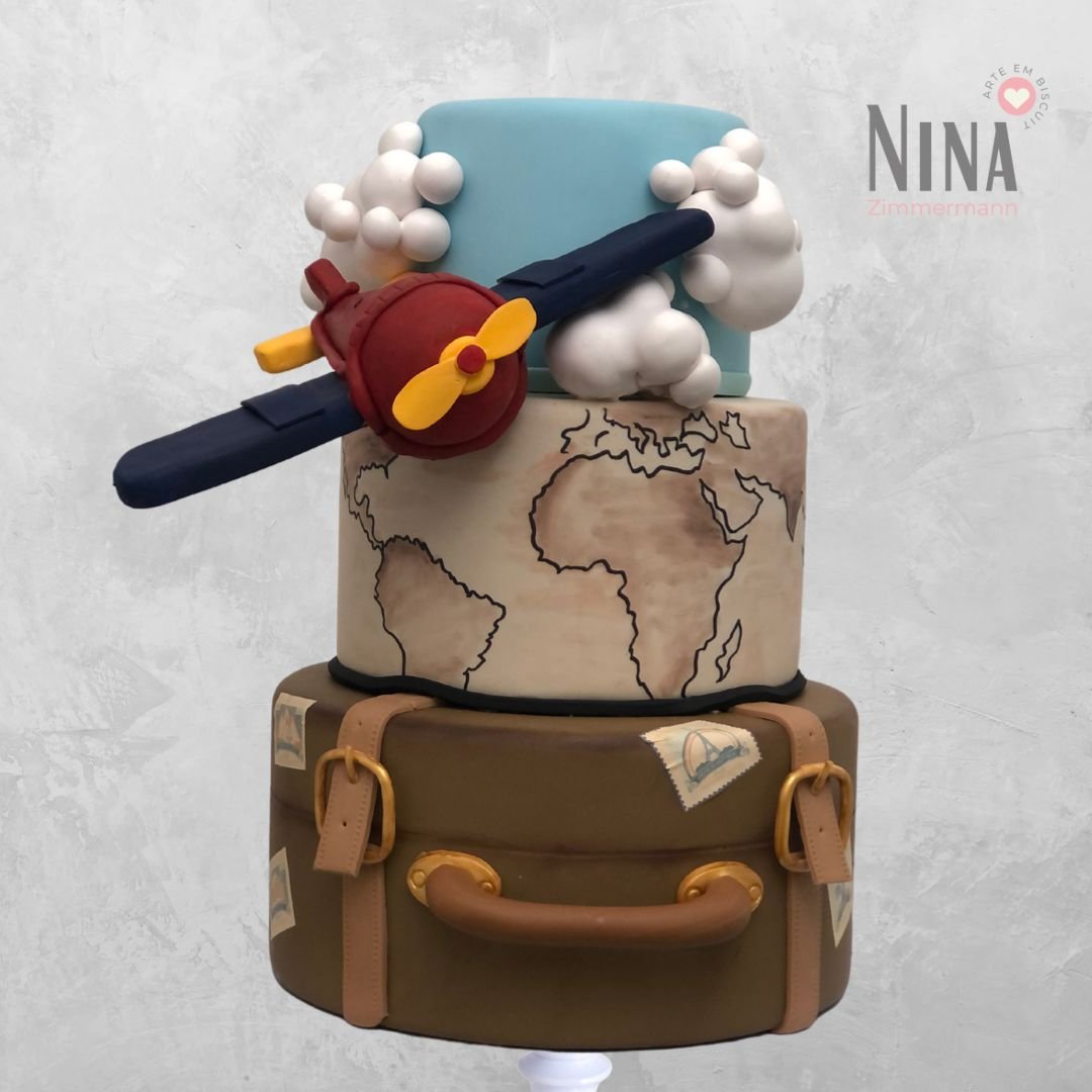 Bolo cenográfico Volta ao mundo 1 — aluguel Nina Z Biscuit