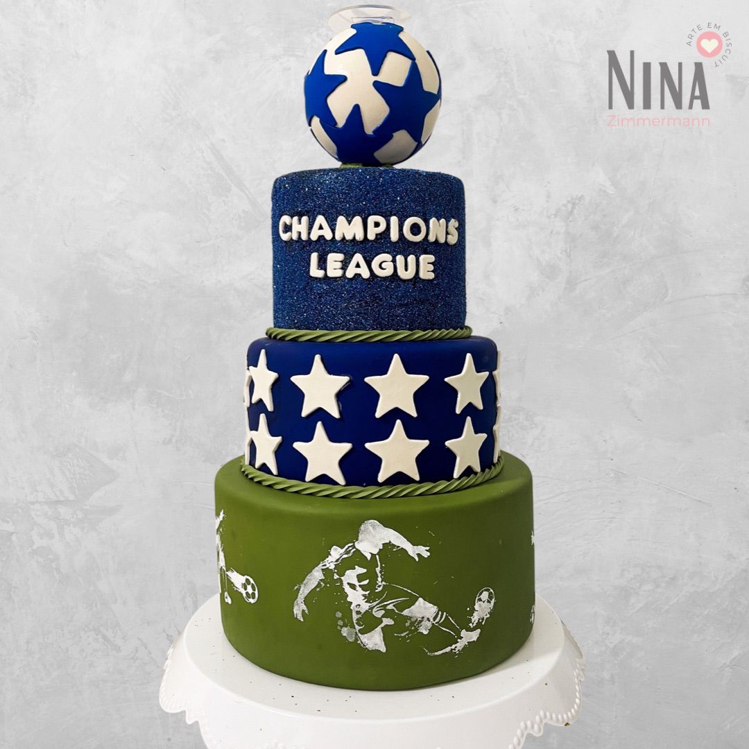 Bolo cenográfico Champions League 1 — aluguel Nina Z Biscuit