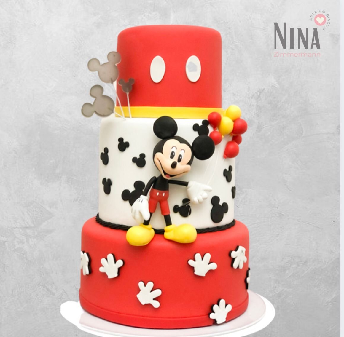 Bolo cenográfico Mickey 1 — aluguel Nina Z Biscuit