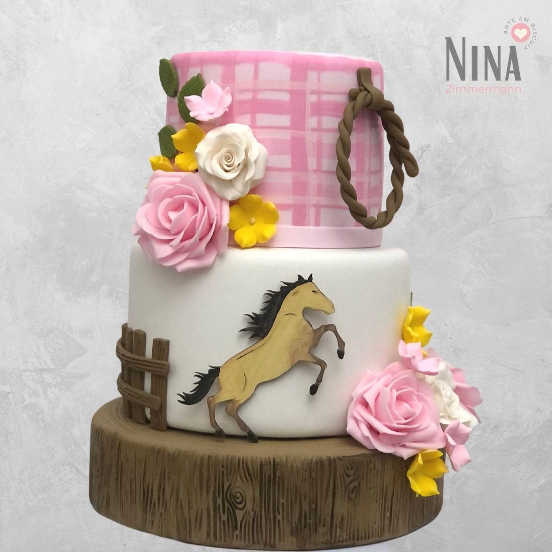 Bolo cenográfico Spirit - Country — aluguel Nina Z Biscuit