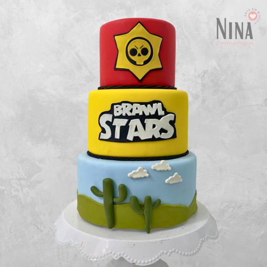 Bolo cenográfico Brawl star — aluguel Nina Z Biscuit