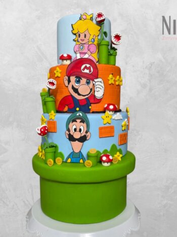 Bolo cenográfico Super Mario Bros 2