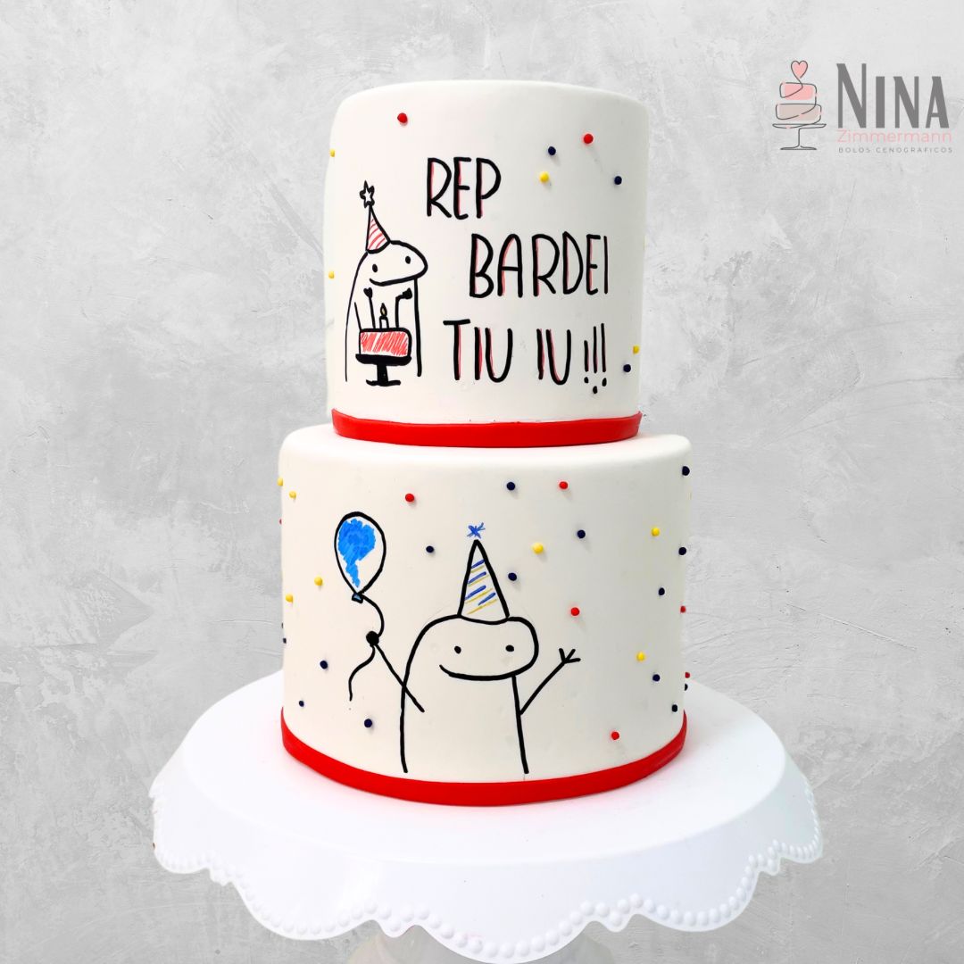 Bolo cenográfico Flork — aluguel Nina Z Biscuit