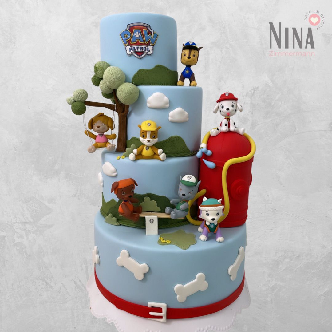 Bolo cenográfico Patrulha Canina 2 — aluguel Nina Z Biscuit