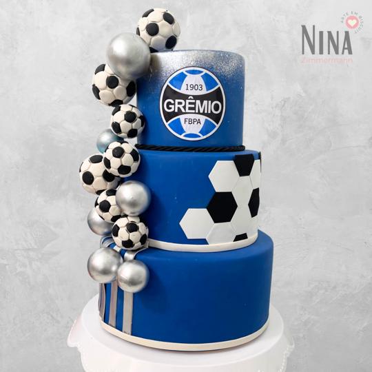 Bolo cenográfico Grêmio — aluguel Nina Z Biscuit