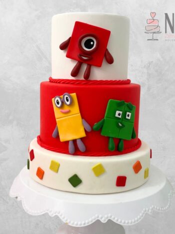 Bolo cenográfico Numberblocks
