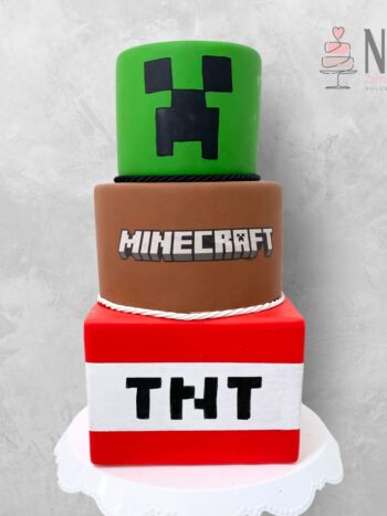 Bolo cenográfico Minecraft