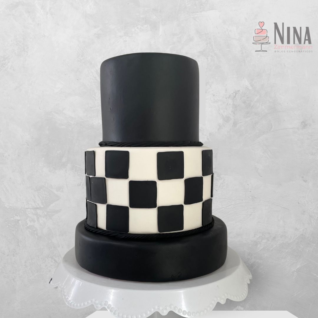 Bolo cenográfico Automobilismo — aluguel Nina Z Biscuit