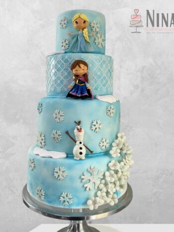 Bolo cenográfico Frozen 3