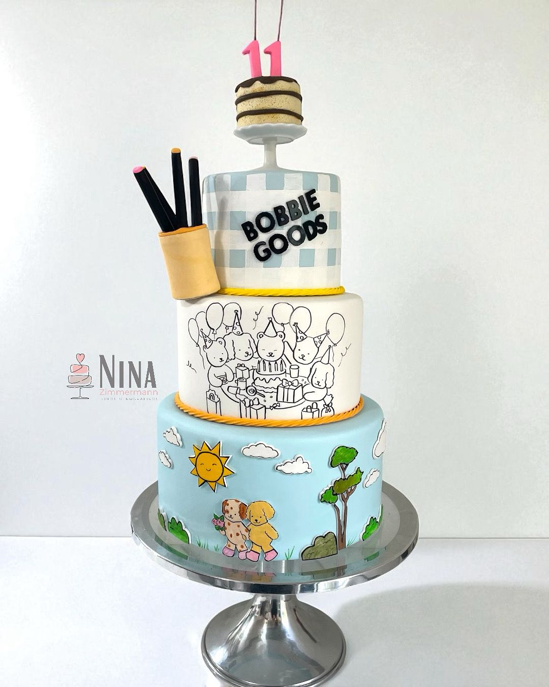 Bolo cenográfico Bobbie Goods — aluguel Nina Z Biscuit