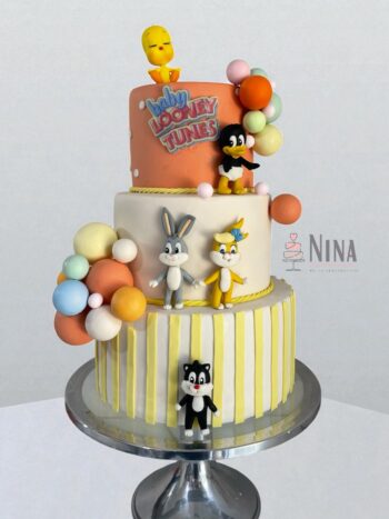 Bolo cenográfico Looney Tunes